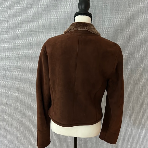 Façonnable Unique Shearling Brown Jacket - Picture 2 of 14